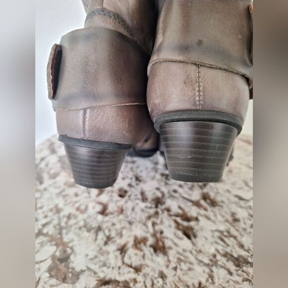 Pikolinos Ankle Boots Womens 38 Brown Gray Round Toe Zip Casual Comfort Leather - Picture 4 of 12